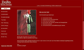 Internetseite von DoroModen